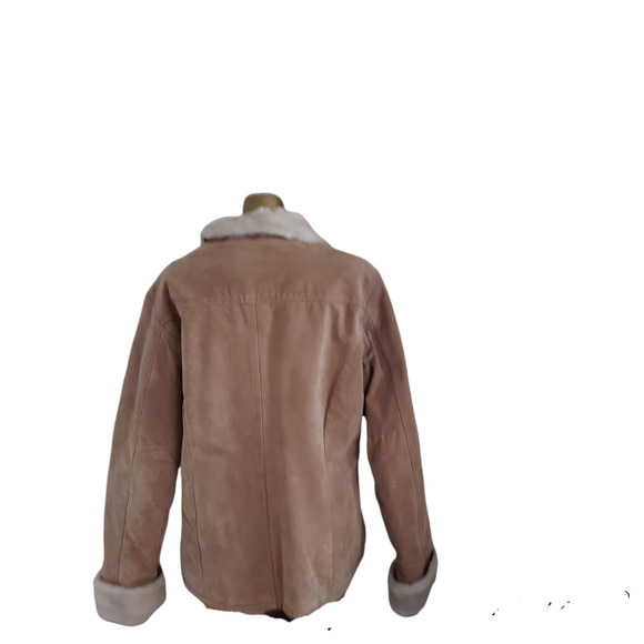 Adler Collection Women's Tan Lamb Skin Leather Jacket Size Large - Picture 3 of 11